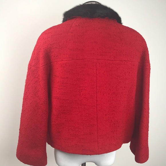 Parkmoor New York SZM Wool Boucle & Mink Coat - Picture 4 of 7